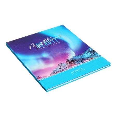 Universal diary for grades 1-11 Northern Lights, hard cover, holography, 40 sheets-1