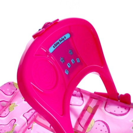 Stroller for dolls, metal frame, three -wheeled, summer-6