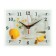 Carty watch is wall-mounted, interior "tea ceremony and lemon", silent, 25 x 20 cm