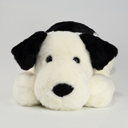 Soft toy "Dog", 50 cm, black and white color-2