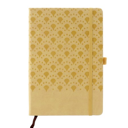 Diary Leduced A6, 100 sheets in a cage, elastic band, leatherette cover, mix-6