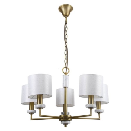 Marbella chandelier, 5x40W E14, brass color