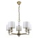 Marbella chandelier, 5x40W E14, brass color