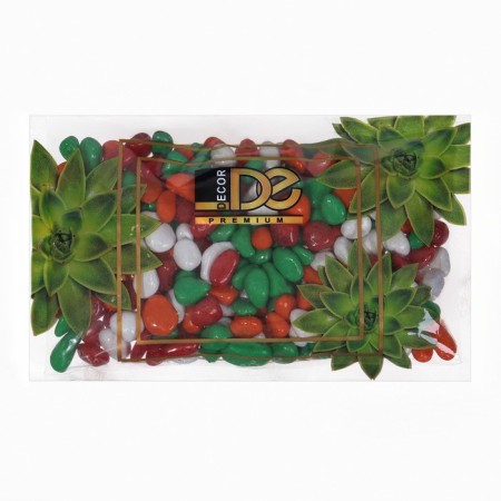 Soil for the aquarium (5-10 mm) green-red-red-white, 350 g-1