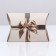 Folding box, pillow, "gold bow" 11 x 8 x 2 cm,