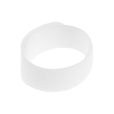 Velcro screed for wires nylon 180x20x1.5 mm tundra, white color, 10 pcs.-4