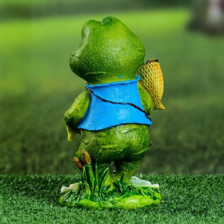 Garden figure "Frog Traveler" 20x11x8cm-2