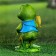 Garden figure "Frog Traveler" 20x11x8cm