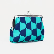 Women's wallet on the farmar, green/blue color