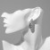 Earrings Metal "Style" neon, color silver