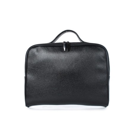 Business folder, genuine leather, 340x260x60 cm, black-1