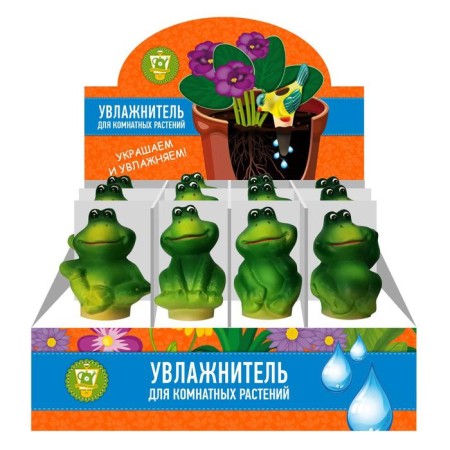 Car police for indoor plants, 60 ml, ceramic, "frog"-4