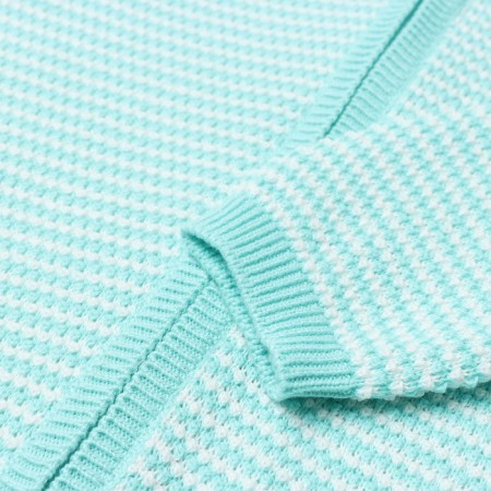 Kit for children (jumper, trousers), menthol/white color, height 62 cm-4