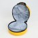 Small suitcase 18 "on lightning, yellow color