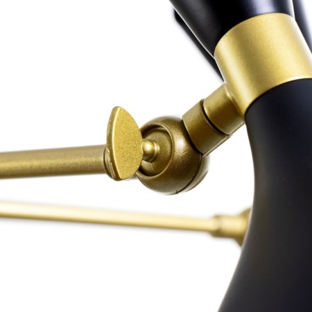 Basteoni chandelier 6he14 40W black and gold 70x70x54 cm Bayerlux-5