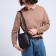 Male bag, black color
