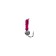 Mormyshka antholen, white strip + ball Granin silver, weight 0.3 g