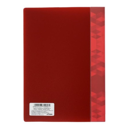 Set of folders A5, 20 inserts, calligrata, pocket on the spine, red, 3 pieces-3