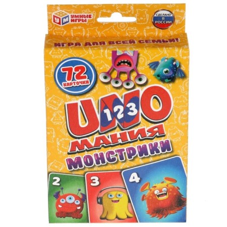Cards "Montrustics. Unomania ", 72 cards-7