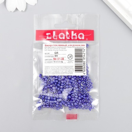 Beads "Zlatka" 08/0, 3 mm, 10 g 0128 T. Sinius-2