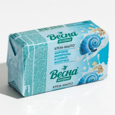 Tuale soap "Spring", sea minerals and soy milk, 140 g