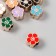 Beads for creativity plastic "Flower Bright middle" mix set 10 pcs 1.1x1 cm