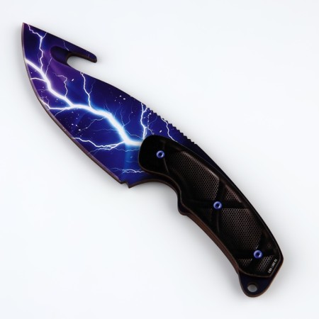 Souvenir wooden knife with a blade “Lightning” hook, 22 cm-3