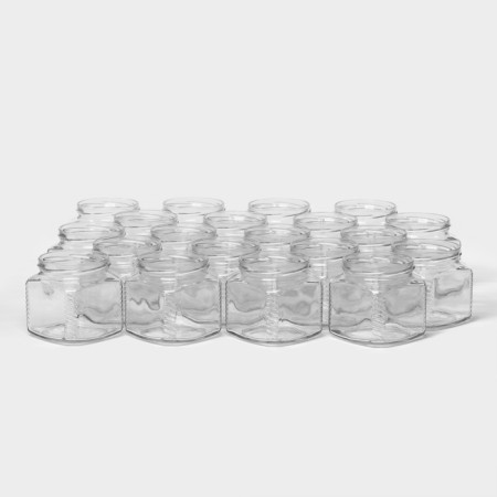 A set of glass cans for conservation, TO-82 mm, 390 ml, 20 pcs
