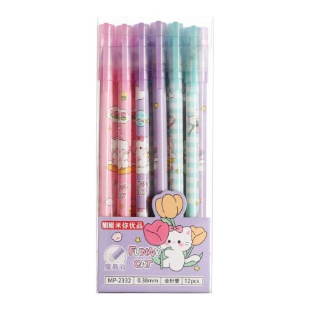 Gel handle with erased ink, blue rod, 0.38 mm, Catca Building, Mix-4
