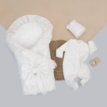 Kinderlitto Versailles discharge kit, 4 items, height 50-56 cm, milk color