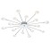 Ceiling lamp Starfall G4x3W