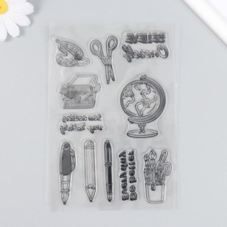 Stamp for creativity Silicon "Study" 16x11 cm-2