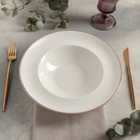 BEIGE paste plate, 500 ml, d = 25 cm, beige color-1