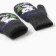 New Year. Double children's "Bunny" mittens, gray color, river 14
