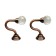 The hook for the curtains "tundra" ks007, one -rod, color copper