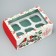 Box for cupcakes Folding with bilateral application of "bullfinch", 25 x 17 x 10 cm, new year