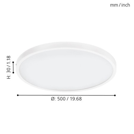 Fueva 1, 1x25W LED, 3000K, 2700LM lamp, white color-1