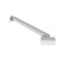 The shower curtain is a Wasserkraft D392 shower, stainless steel, white