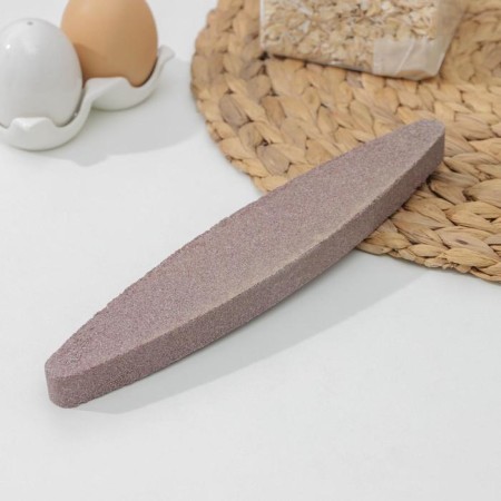 Abrasive knife "boat", 23.5 cm, brown color