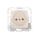 Mechanism 1st socket Kranz ceramics without grounding, hidden installation, 10a, beige KR-78-0244