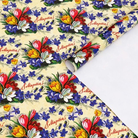 Glossy packaging "tulips", 70 × 100 cm, 1 pc.-3