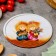 Decorative plate "Happy Family", 20 x 0.4 x 0.32 cm, metal
