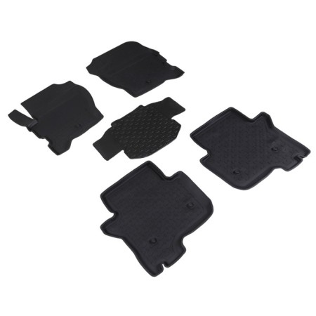 Rubber rugs with high side for Land Rover Discovery IV, 2009-2017