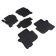 Rubber rugs with high side for Land Rover Discovery IV, 2009-2017