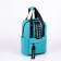 A backpack - a youth bag of textiles with a zipper, 3 pockets, Textura, Biryuzovoy color