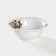 Porcelain plate "Bouquet of flowers", 550 ml, D = 17 cm