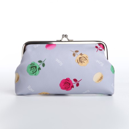 Cosmetic bag on the farmar, gray color-1