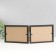 Photo frame plastic 10x15 cm, double horizontal, black