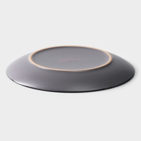 Board ceramic dessert shade "Vanilla", d = 19.5 cm, color gray color-2