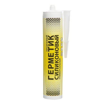 Silicone, universal, transparent, 260 ml sealant